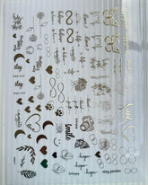 Cute Symbol Metal Insert Sheet